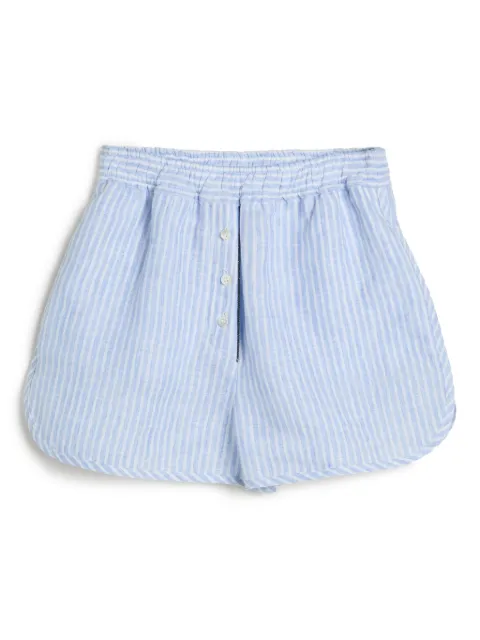 Brunello Cucinelli Kids shorts con rayas estampadas