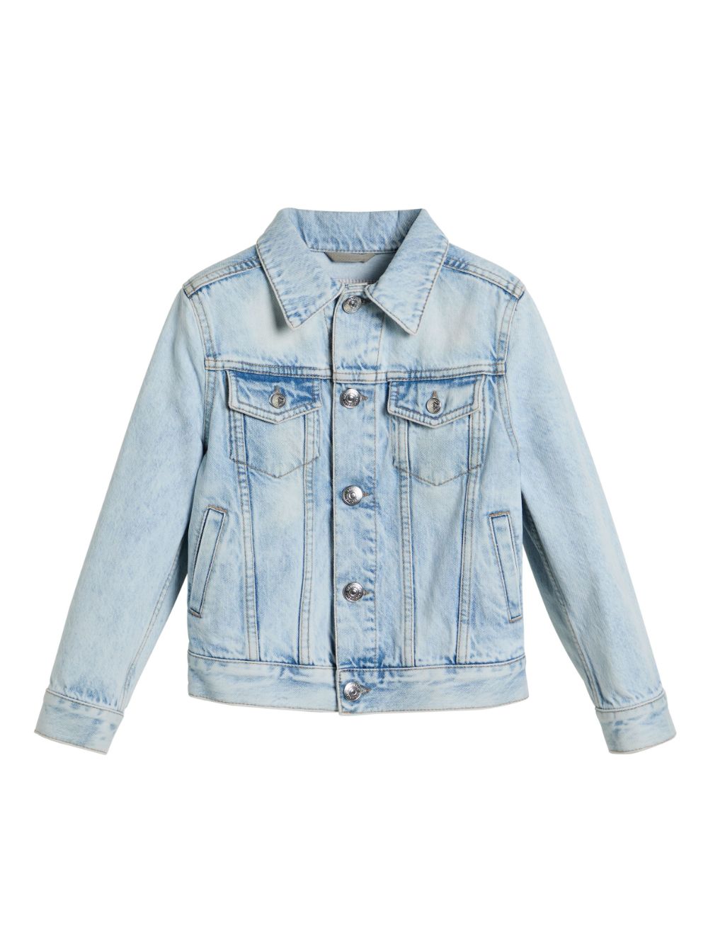 Brunello Cucinelli Kids pocketed denim jacket - Blue