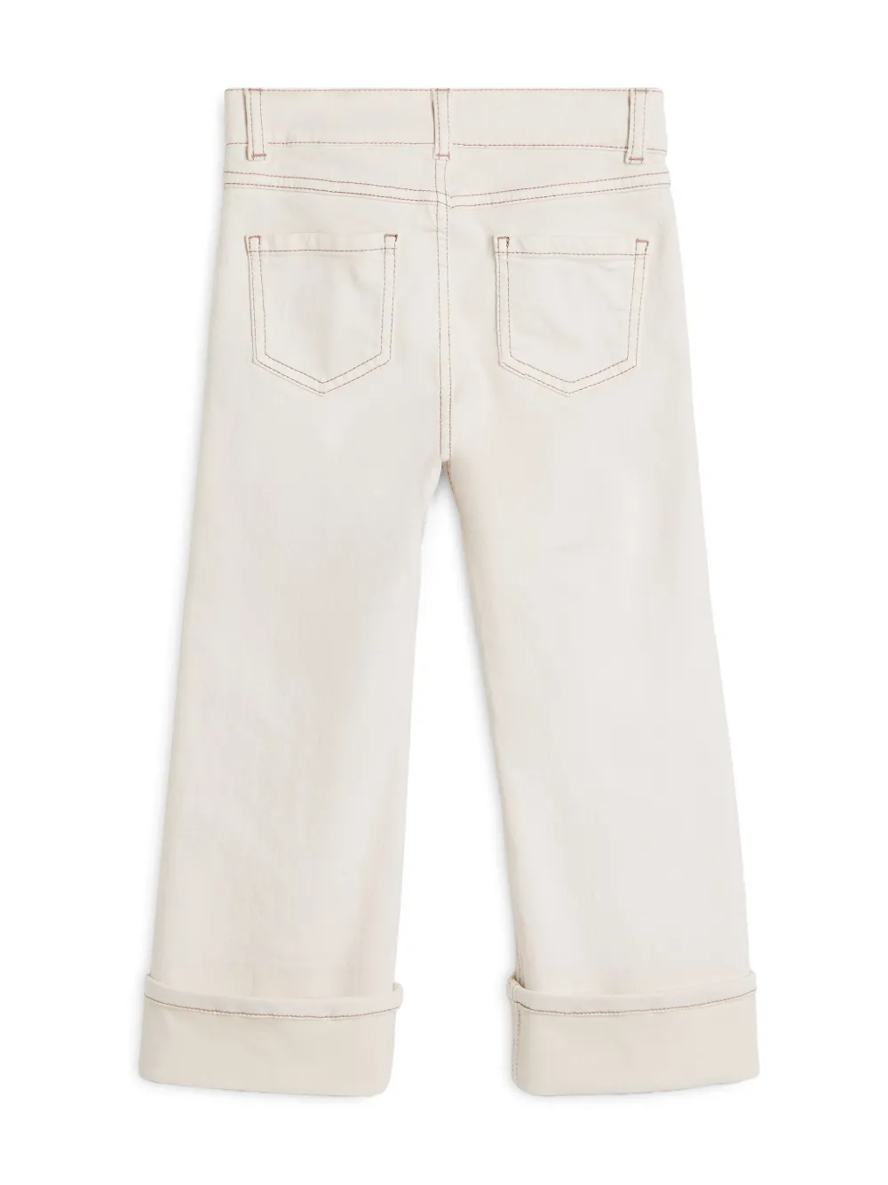 Brunello Cucinelli Kids Monili-embellished jeans - Wit