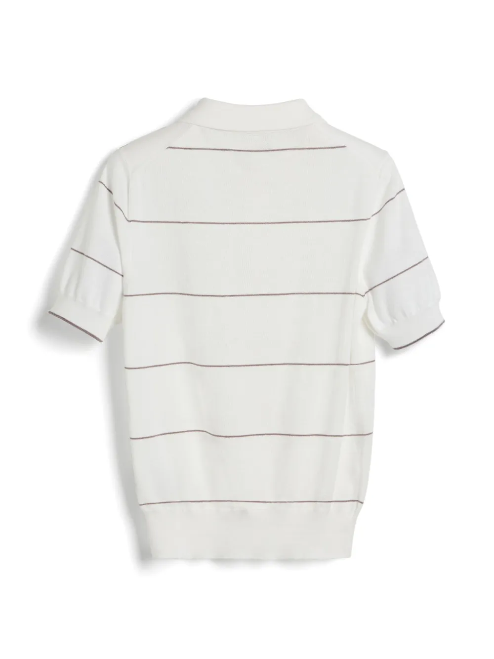 Brunello Cucinelli Kids striped polo shirt - Beige