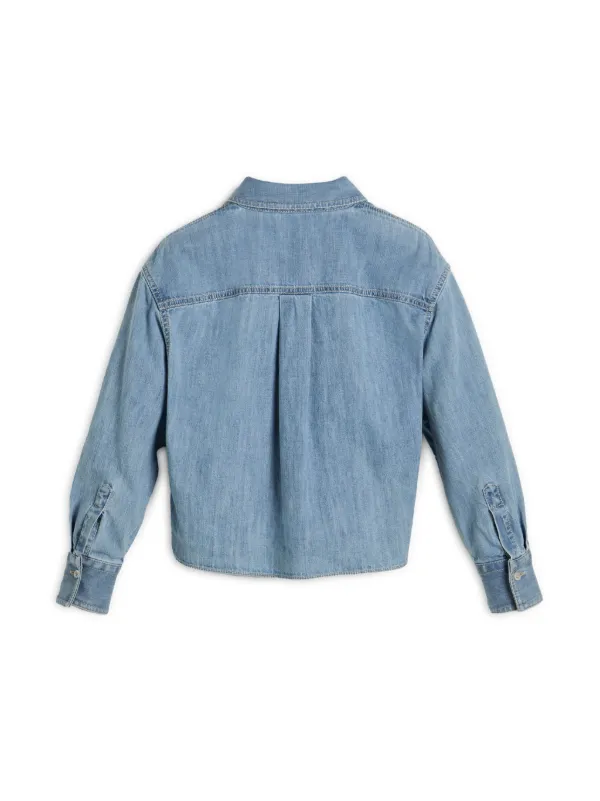 Brunello Cucinelli Kids デニムシャツ | ブルー | FARFETCH JP