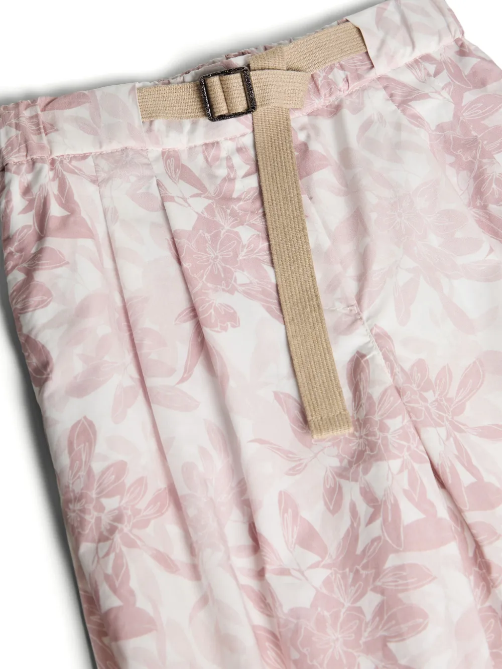 Brunello Cucinelli Kids Broek met bloemenprint Roze