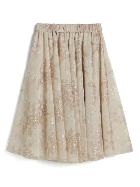 Brunello Cucinelli Kids tulle midi skirt