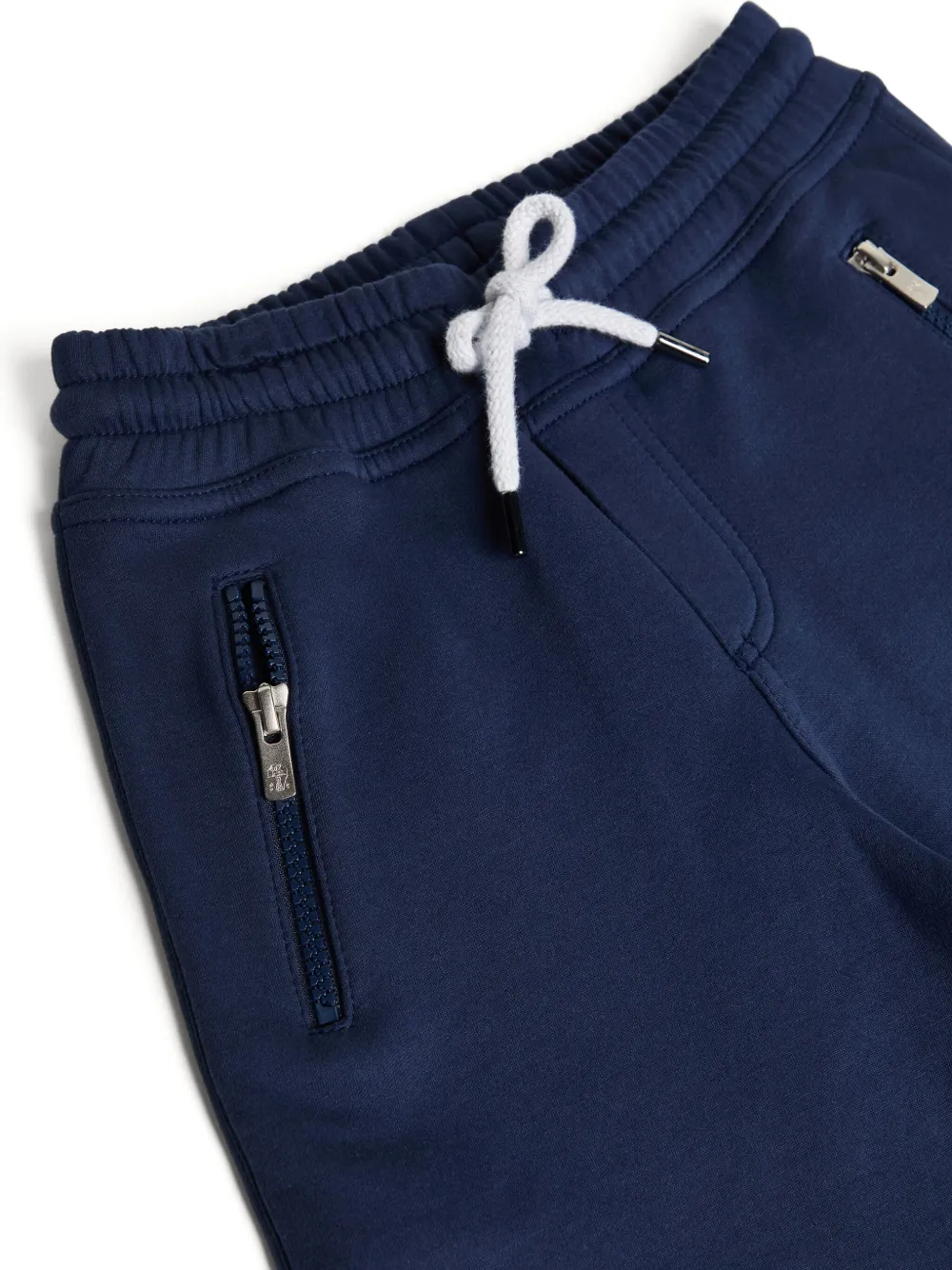 Brunello Cucinelli Kids Bermuda shorts van badstof Blauw