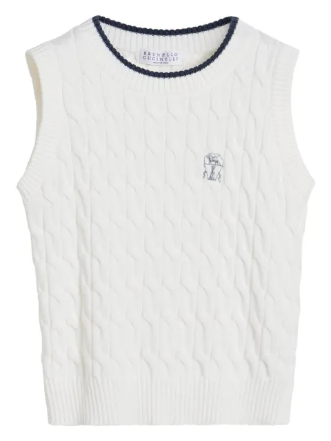 Brunello Cucinelli Kids chunky knit vest
