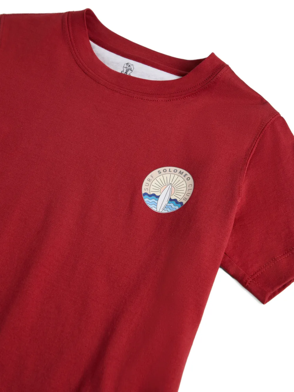 Shop Brunello Cucinelli Printed T-shirt In Red