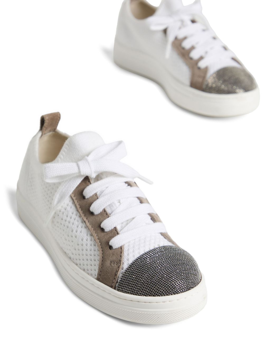 Brunello Cucinelli Kids panelled sneakers White