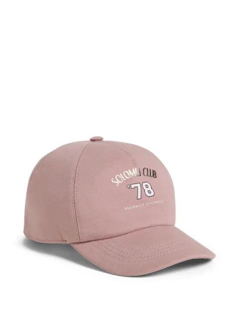 Brunello Cucinelli Kids lightweight graphic-print cap