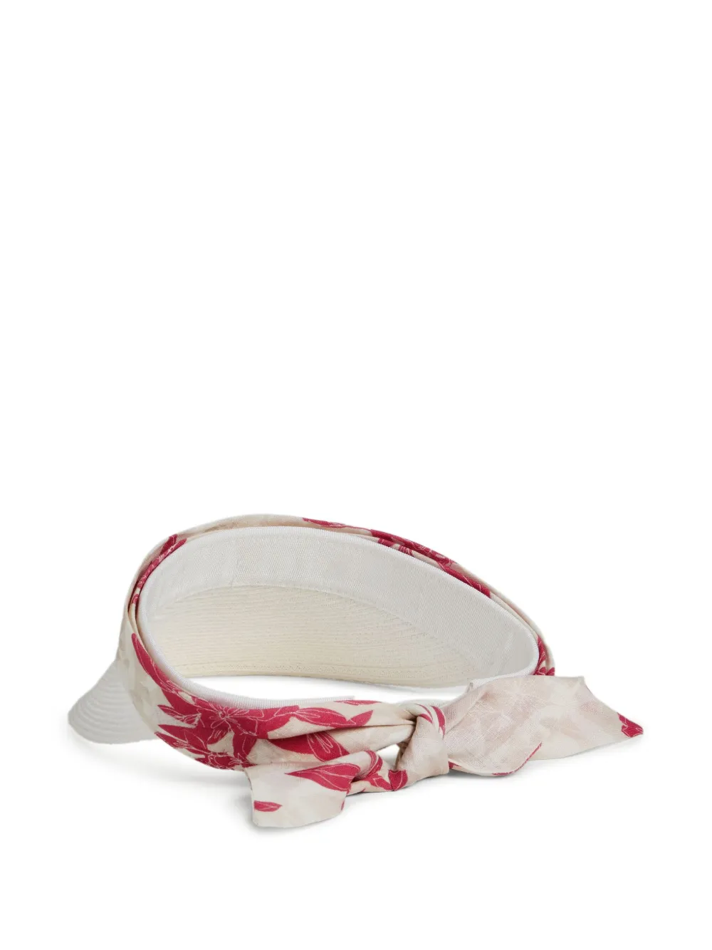 Brunello Cucinelli Kids Zonneklep met bloemenprint - Rood