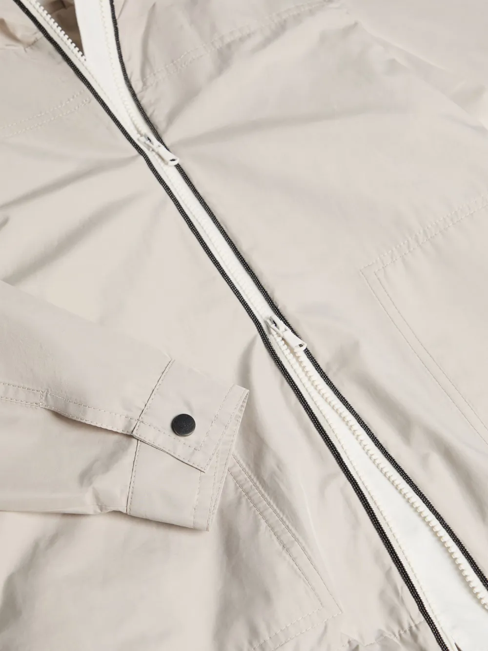 Brunello Cucinelli Kids Taffeta parka Grijs
