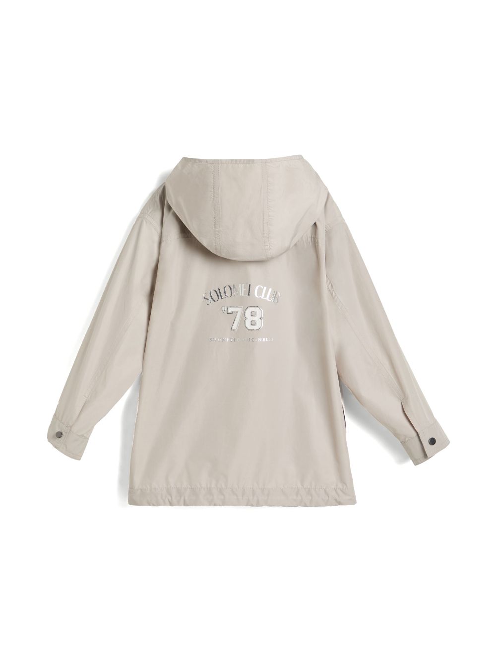 Brunello Cucinelli Kids Taffeta parka - Grijs