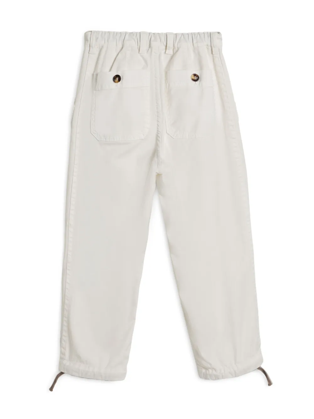 Brunello Cucinelli Kids Utility trousers - Wit