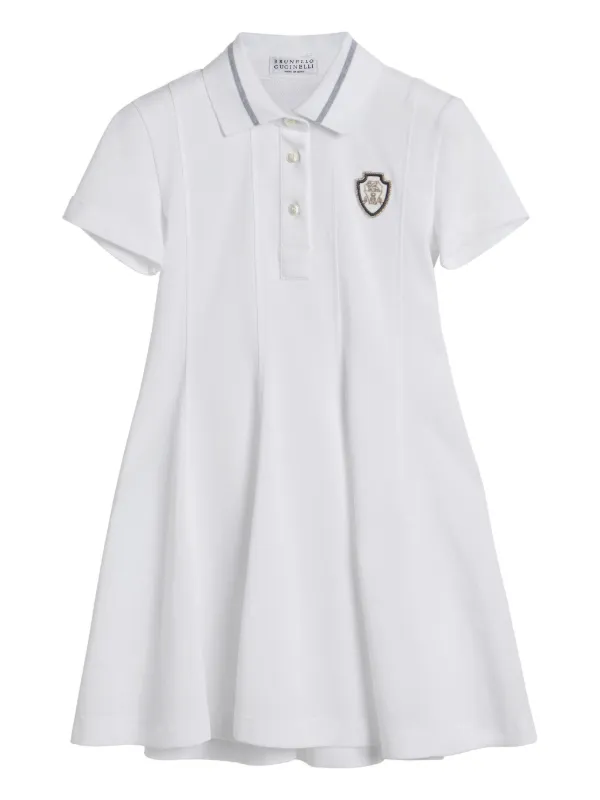 Brunello Cucinelli Kids ポロ ワンピース | ホワイト | FARFETCH JP