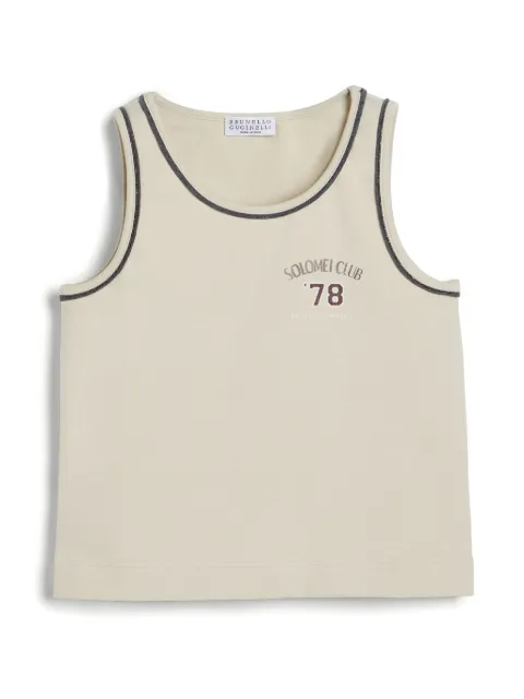 Brunello Cucinelli Kids Monili-detail tank top
