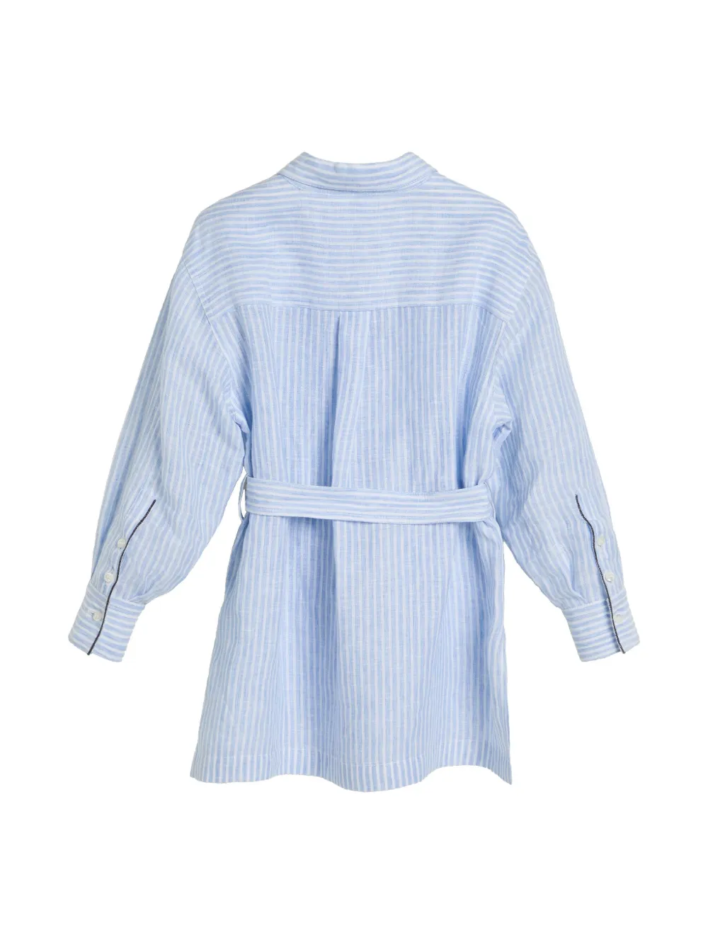 Brunello Cucinelli Kids camisa larga con cinturón | Camisas | Image 2