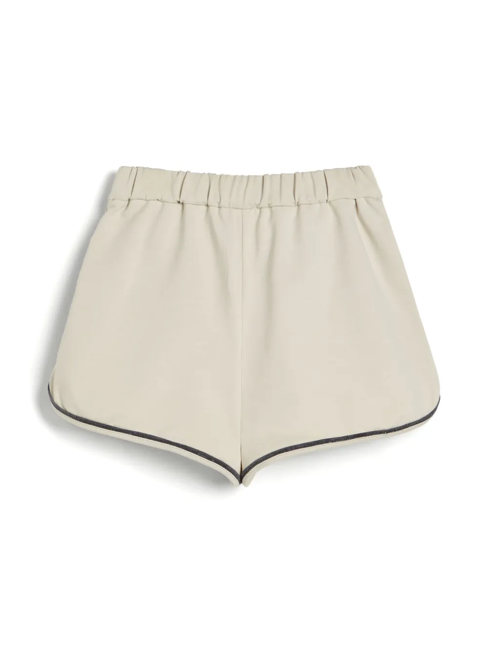 Brunello Cucinelli Kids French Terry lichtgewicht shorts - Wit