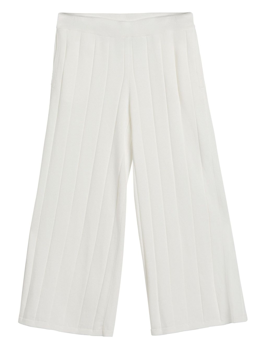 Brunello Cucinelli Kids ribbed track pants - White