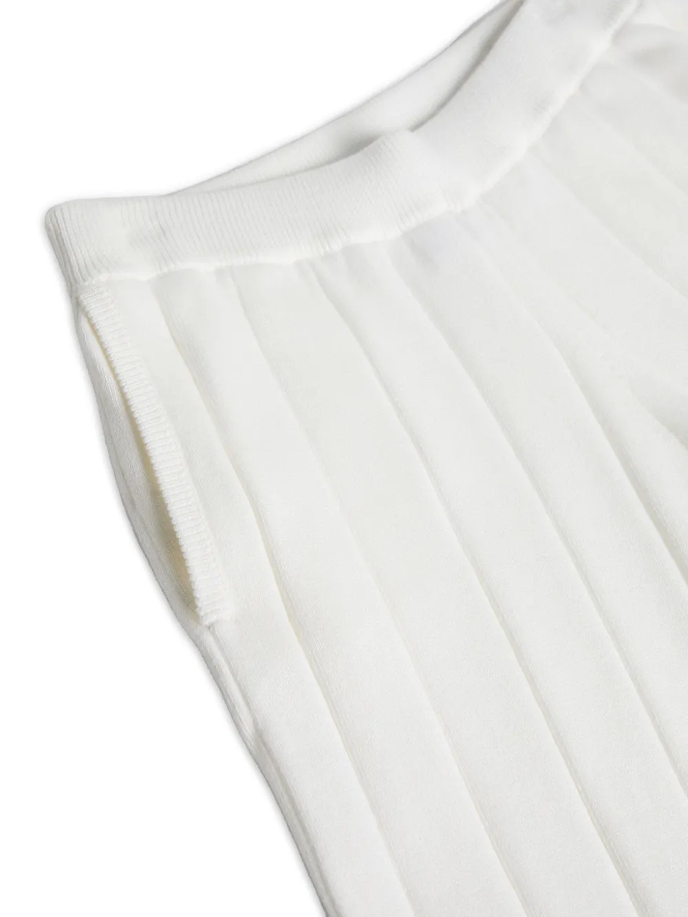 Brunello Cucinelli Kids Geribbelde trainingsbroek Wit
