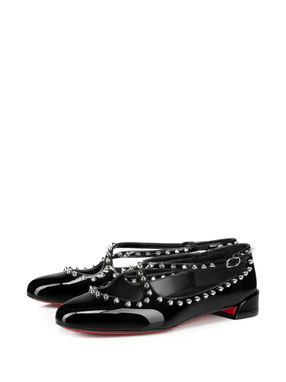 Christian Louboutin 필루타 제인 스파이크 플랫 발레리나 슈즈 | Image 2