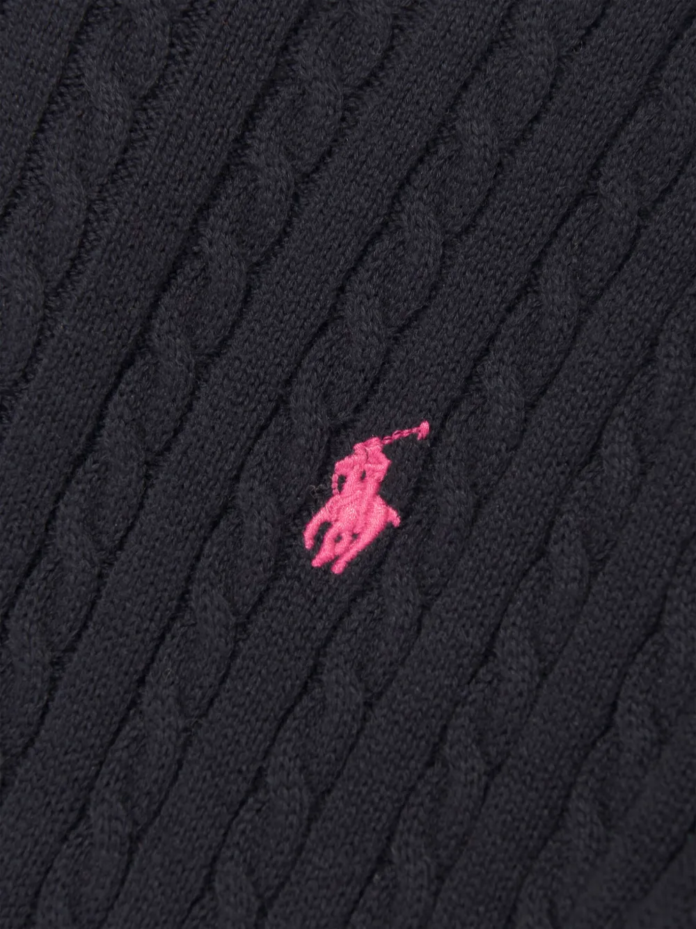 POLO RALPH LAUREN KIDS Kabelgebreide jurk Blauw