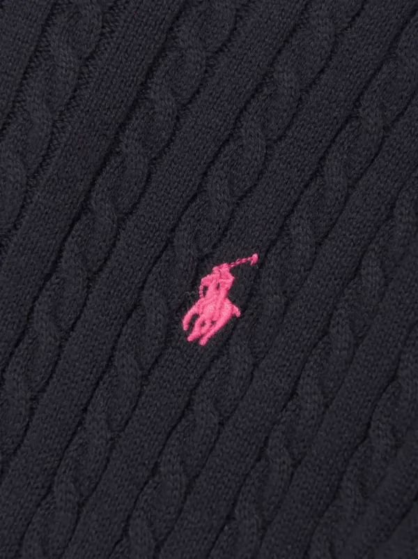 POLO RALPH LAUREN KIDS ケーブルニット ワンピース | ブルー