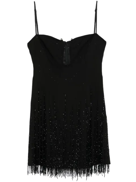 NISSA fringe-detail mini dress