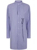 Y's longline striped shirt - Blue