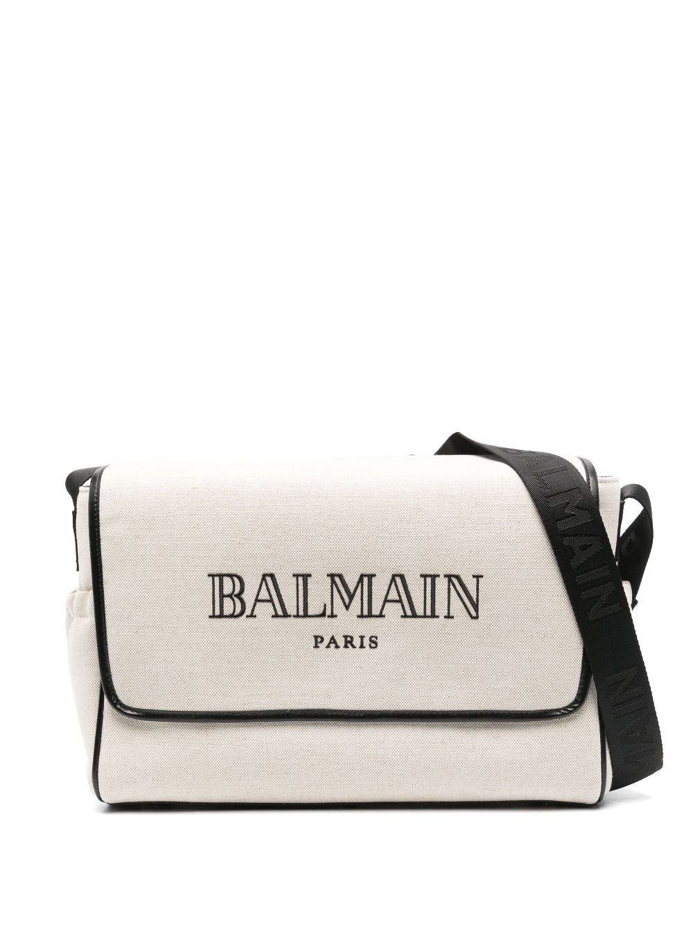 Balmain Kids logo-embroidered changing bag - Neutrals