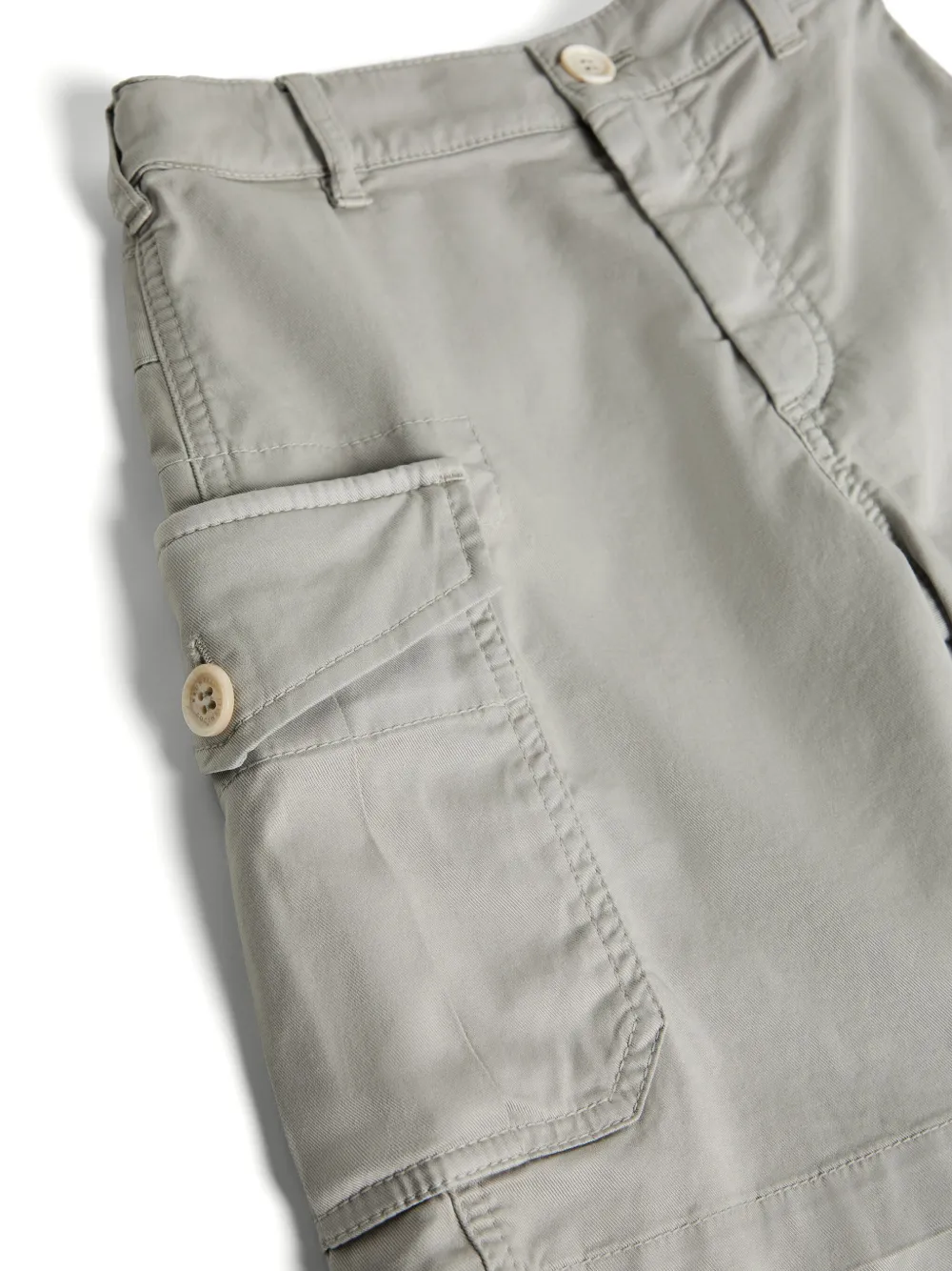 Brunello Cucinelli Kids Bermuda shorts met cargo zakken Groen