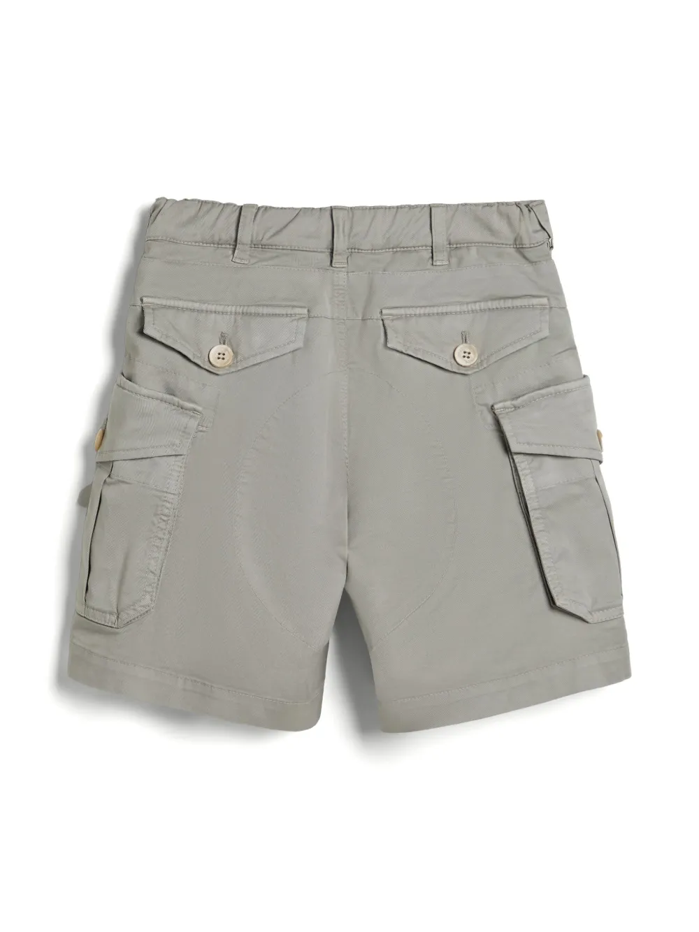 Brunello Cucinelli Kids cargo-pockets bermuda shorts - Groen