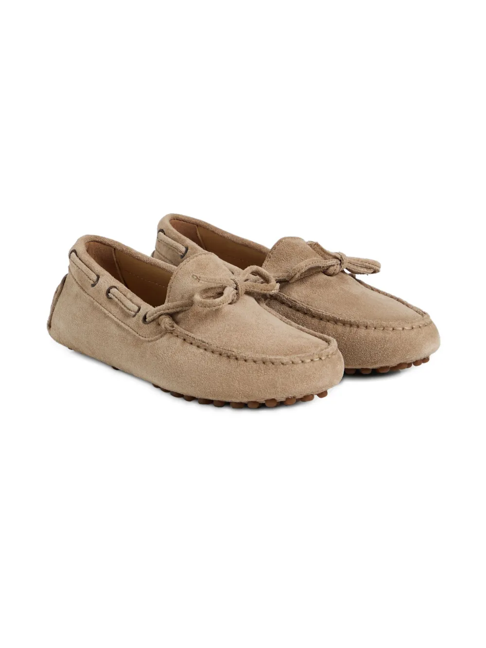 Brunello Cucinelli Kids Suède loafers Bruin