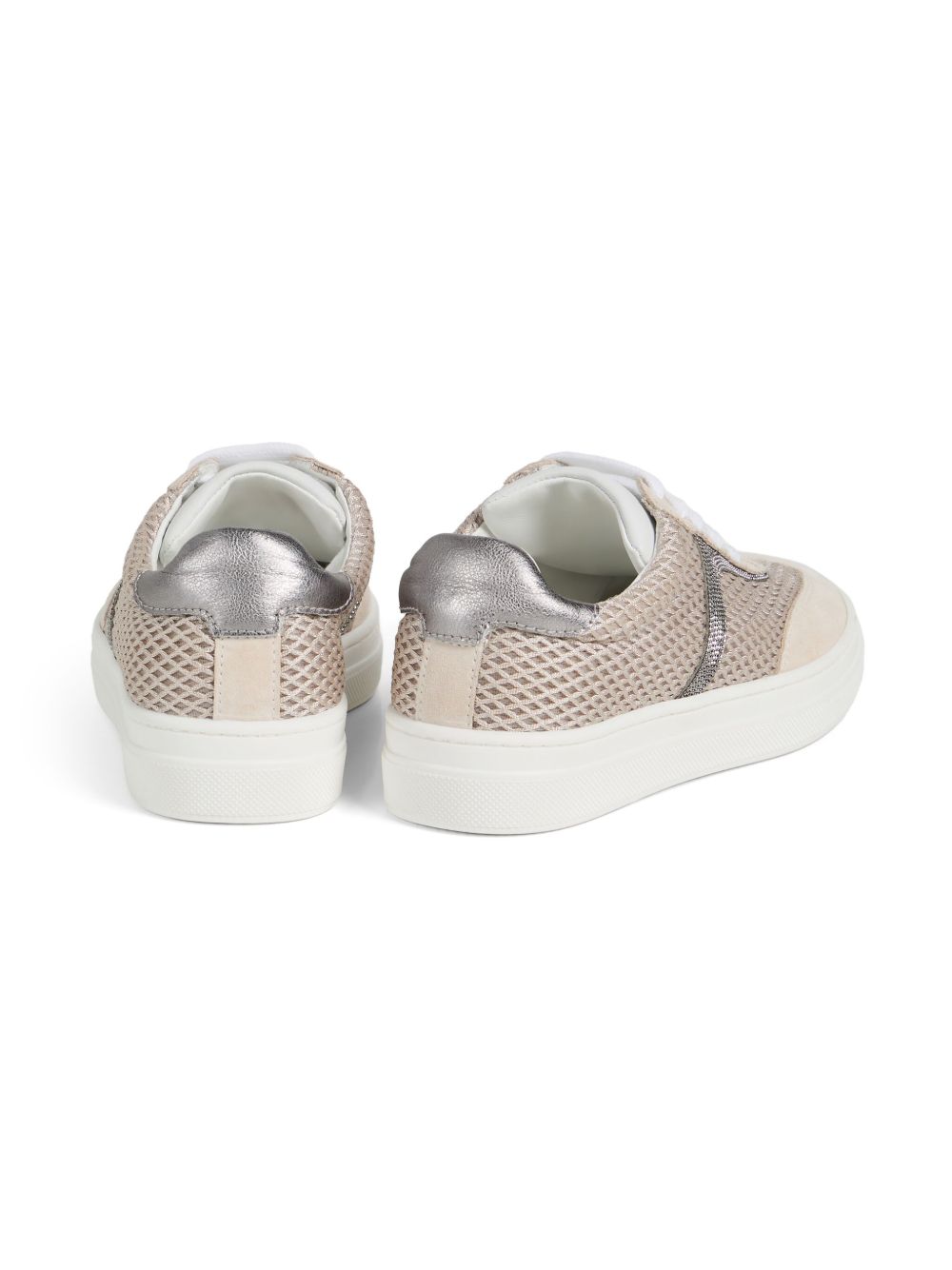 Brunello Cucinelli Kids Sneakers met vlakken Beige