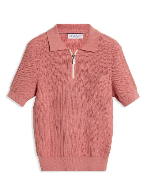 Brunello Cucinelli Kids Polo in maglia