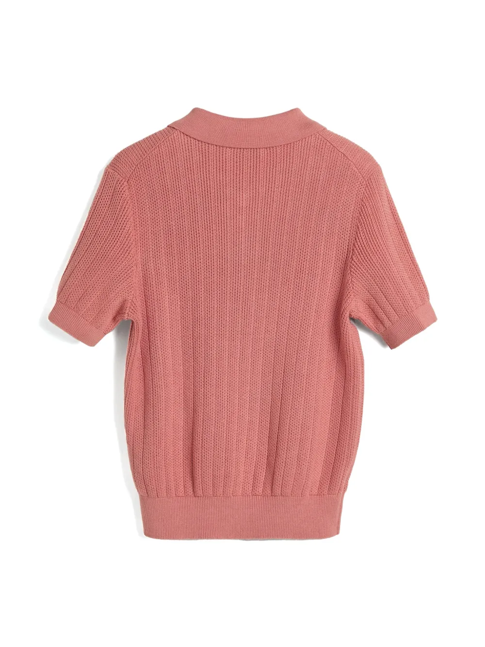 Brunello Cucinelli Kids knitted polo shirt - Roze