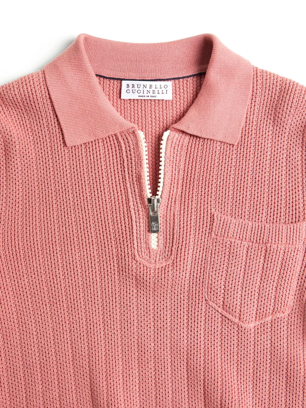 Brunello Cucinelli Kids Gebreid poloshirt Roze
