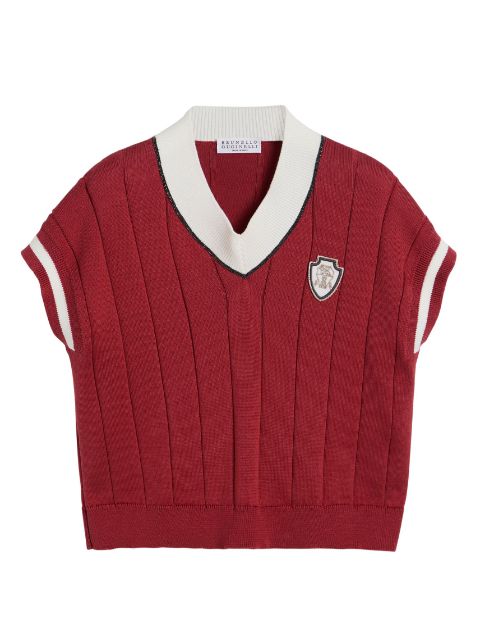 Brunello Cucinelli Kids knitted T-shirt