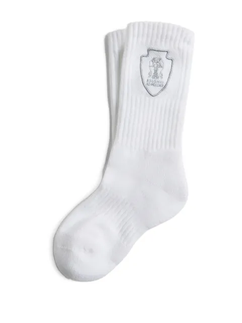 Brunello Cucinelli Kids embroidered socks