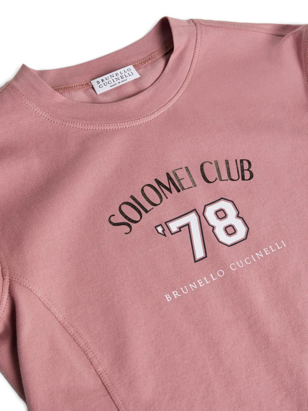 Brunello Cucinelli Kids Jersey T-shirt Roze