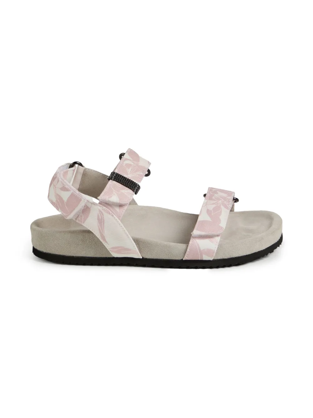 Brunello Cucinelli Kids floral-print sandals - Roze