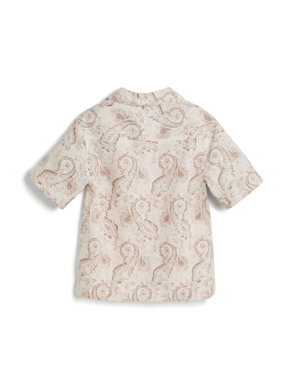 Brunello Cucinelli Kids paisley-print shirt - Beige