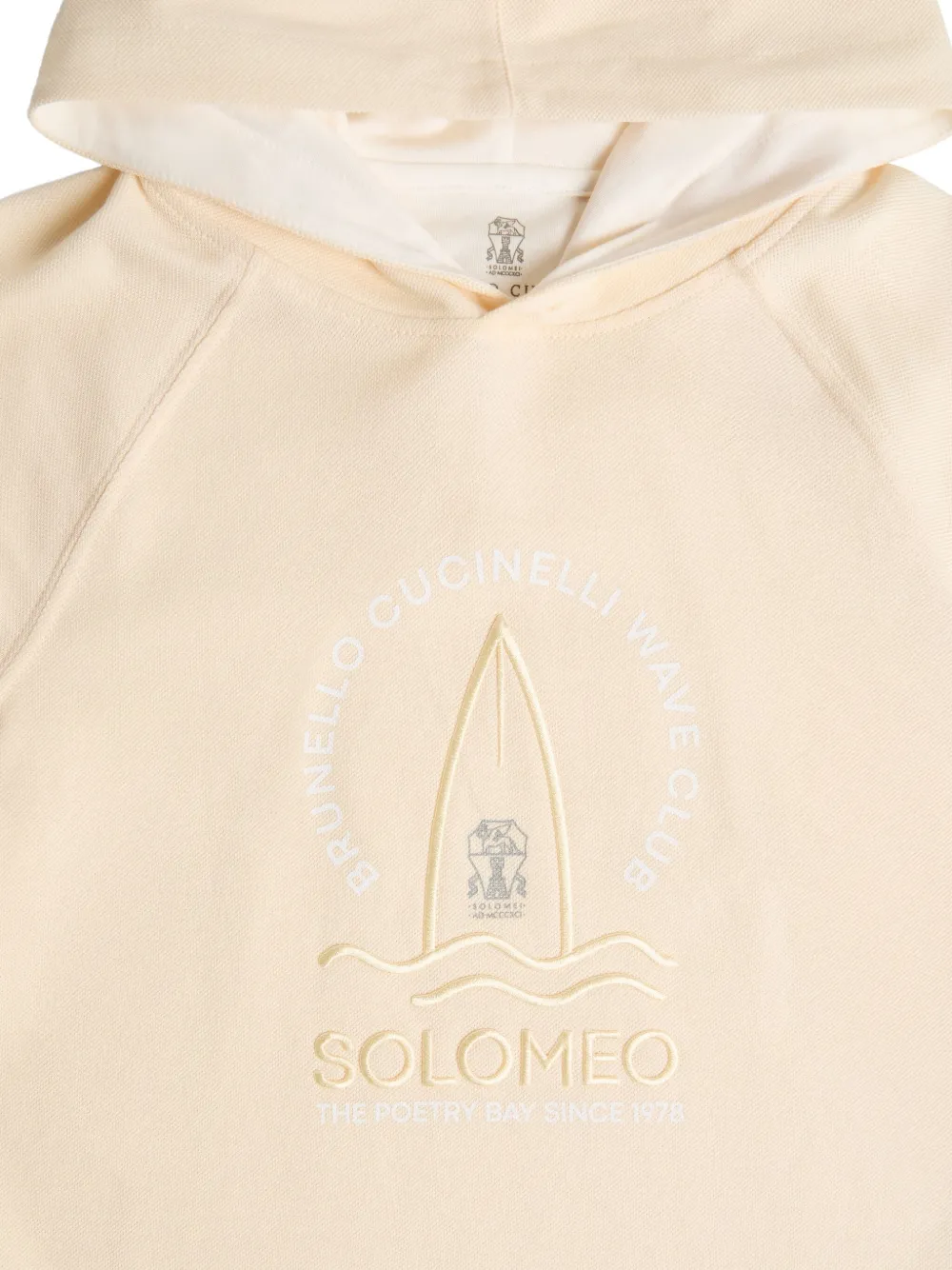 Brunello Cucinelli Kids Sweater met korte mouwen Beige