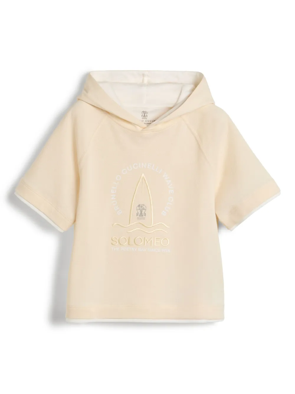 Brunello Cucinelli Kids Sweater met korte mouwen Beige