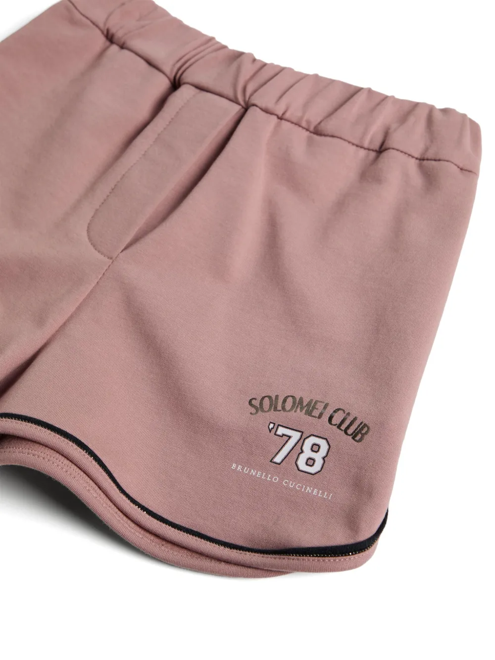 Brunello Cucinelli Kids Lichtgewicht badstof shorts Roze