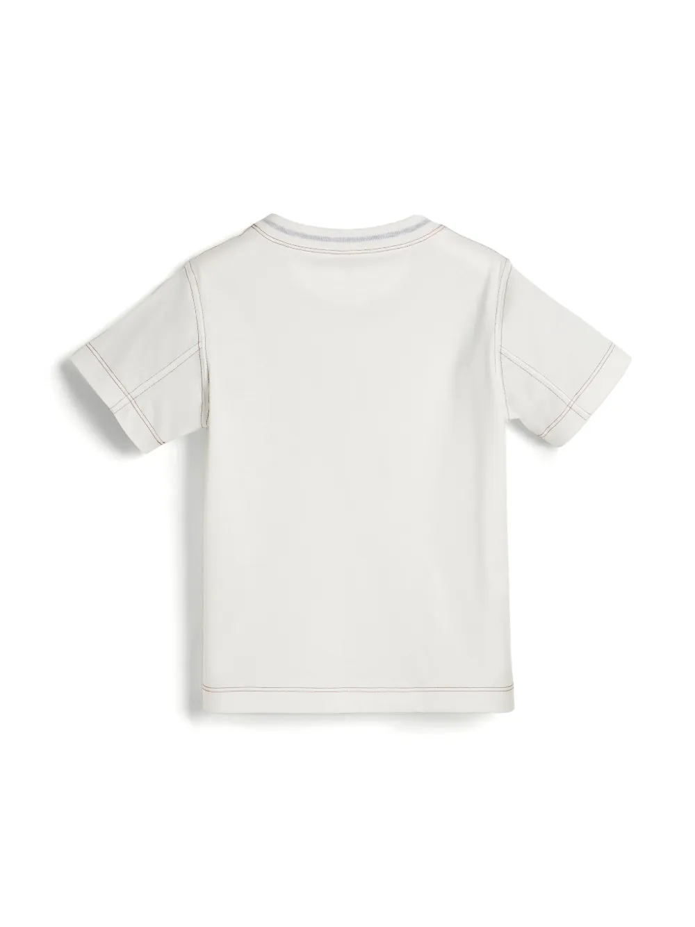 Brunello Cucinelli Kids T-shirt met grafische print - Wit