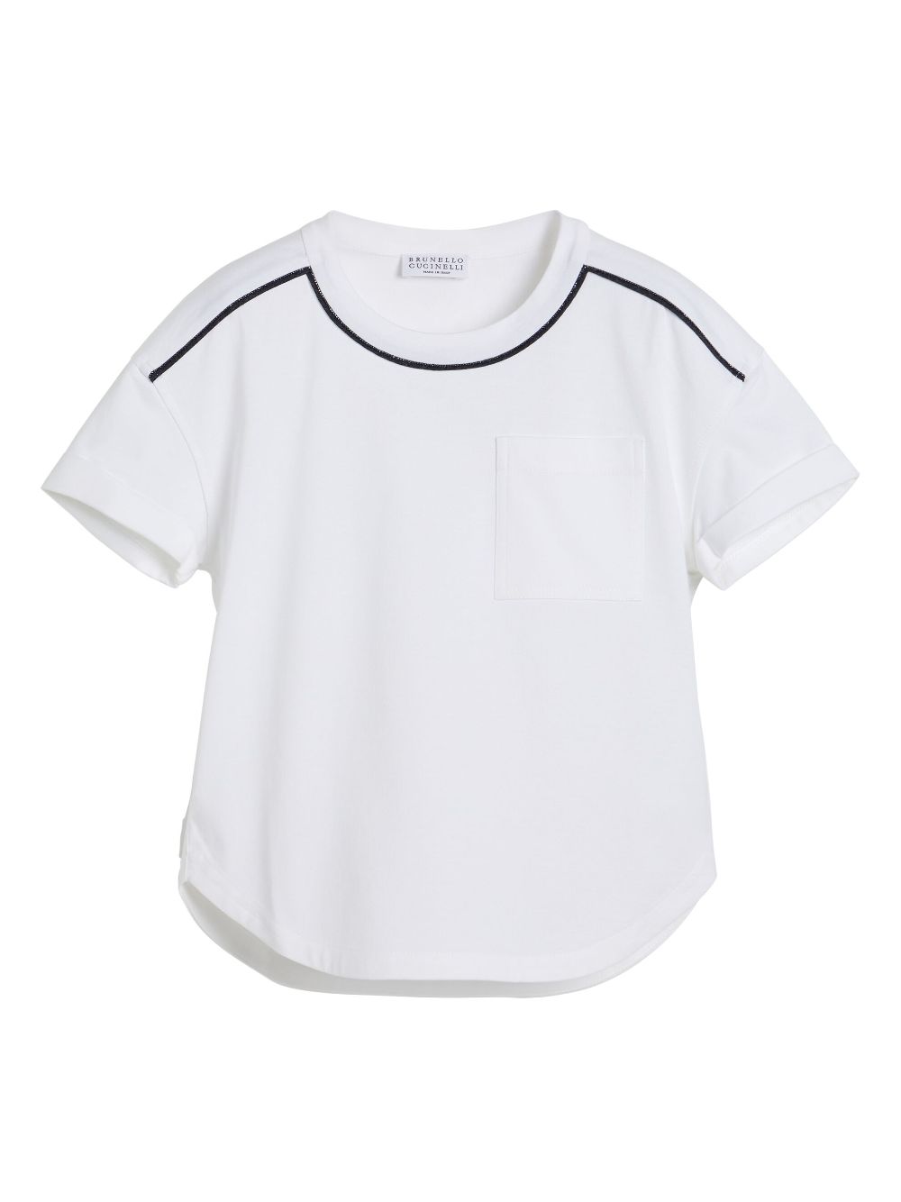 Brunello Cucinelli Kids Monili-detail T-shirt - White