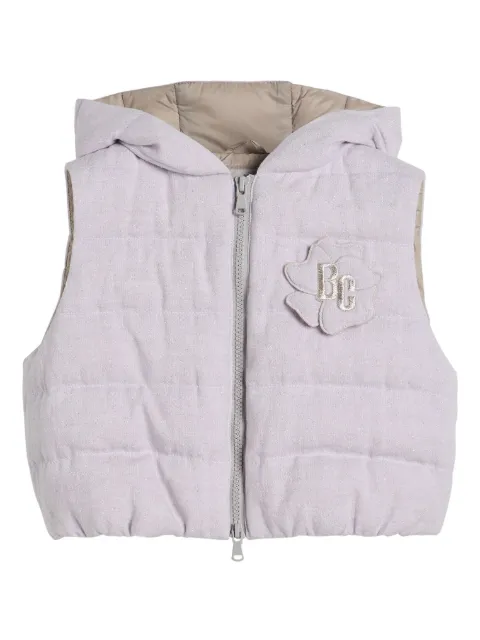 Brunello Cucinelli Kids floral-appliqué gilet