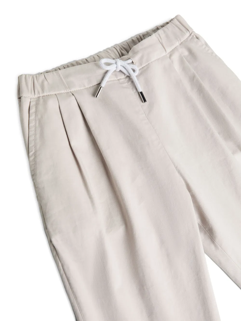 Brunello Cucinelli Kids Smoking pantalon Beige