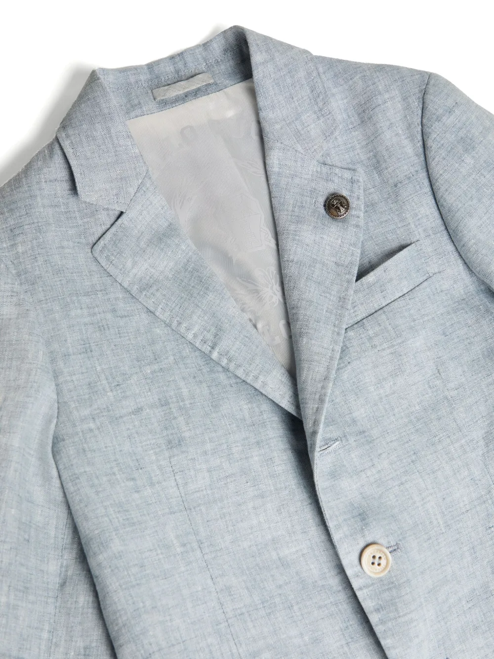 Brunello Cucinelli Kids Délavé blazer Grijs