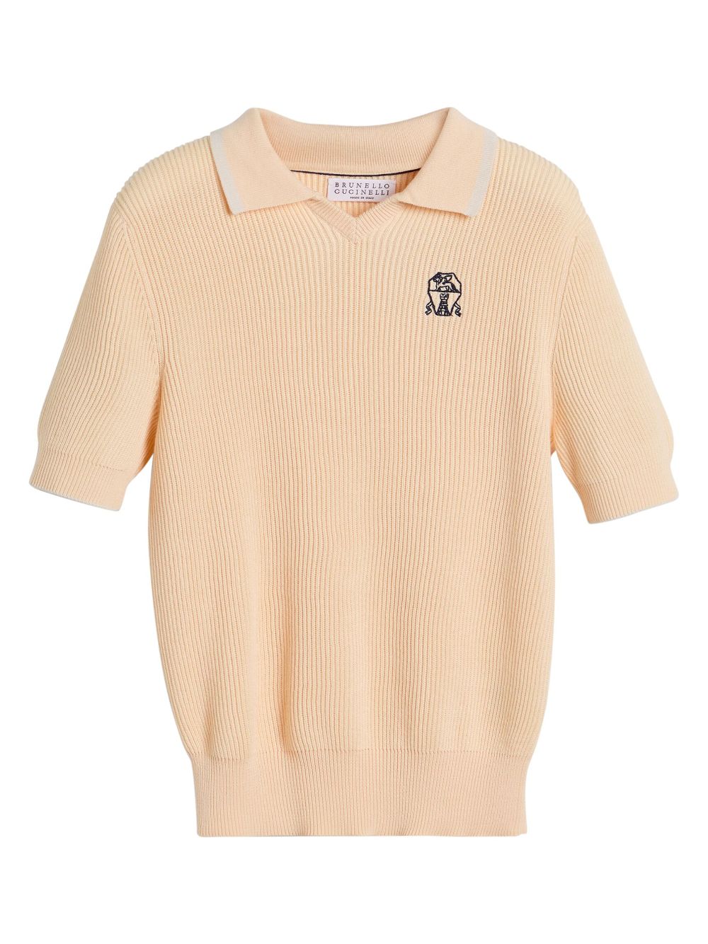 Brunello Cucinelli Kids polo sweater - Orange