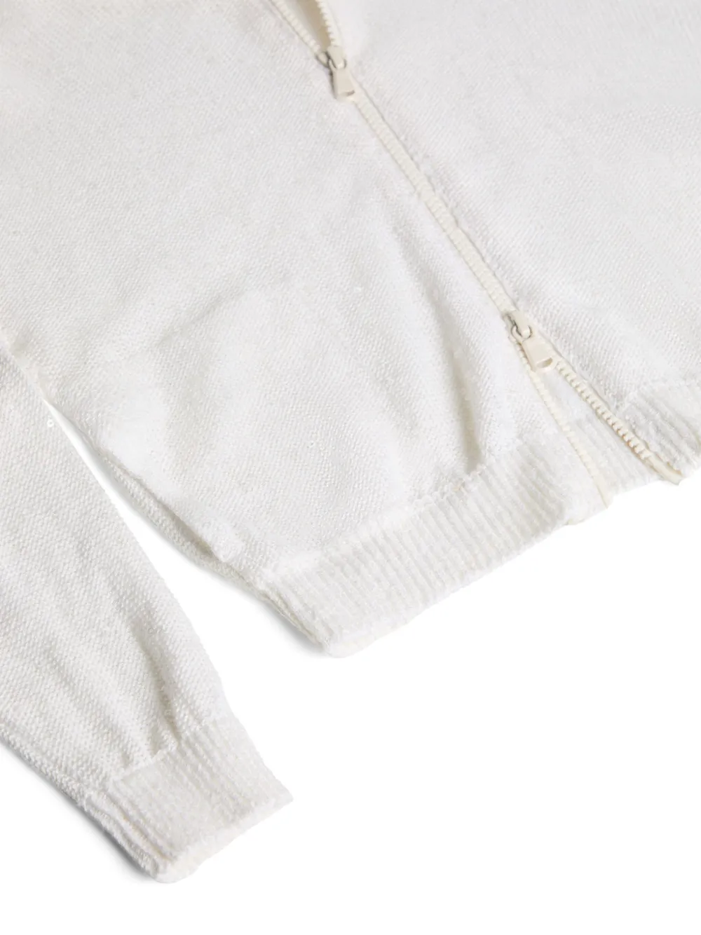 Shop Brunello Cucinelli Hooded Cardigan In White